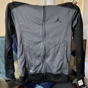 Jordan Boy’s Performance Jacket in Black and Gray